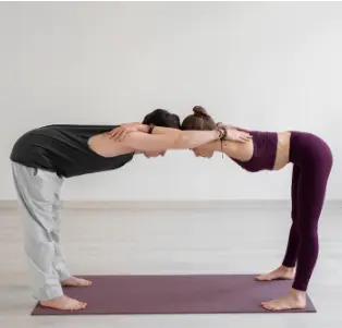 Standing Shoulder Opener yoga Pose for 2